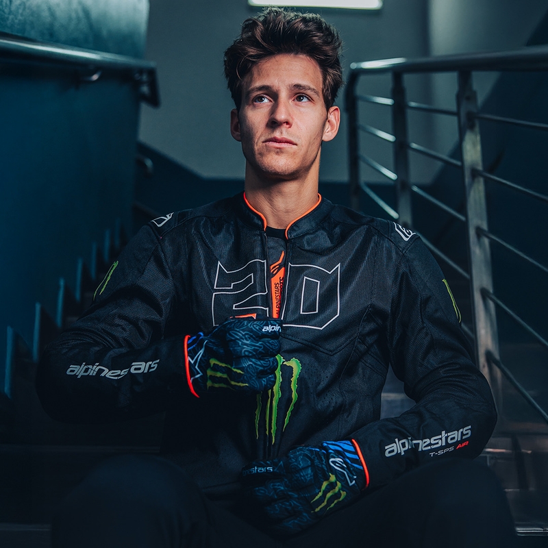 Мотоциклетно яке Alpinestars T-SPS Air V2 Monster FQ20, черно-бяла колекция