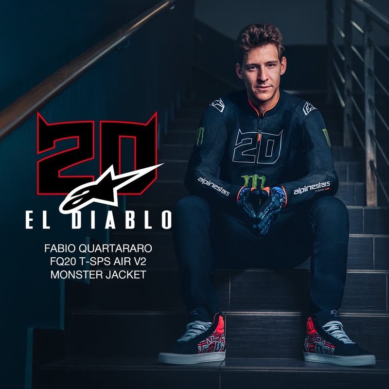 Мотоциклетно яке Alpinestars T-SPS Air V2 Monster FQ20, черно-бяла колекция