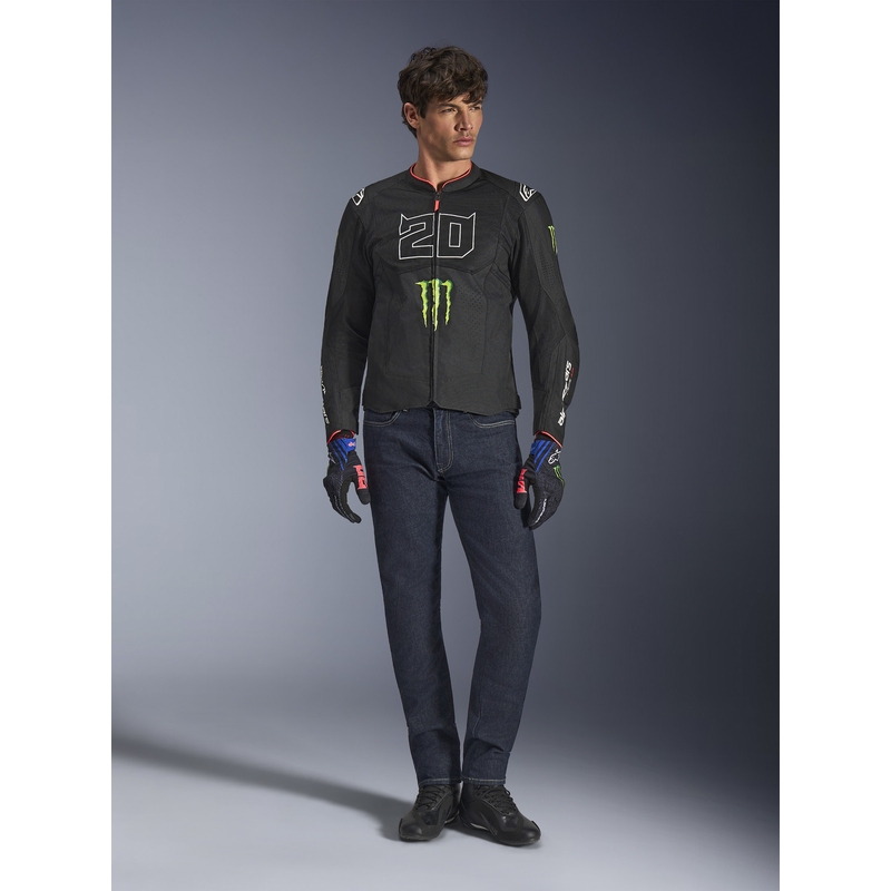 Мотоциклетно яке Alpinestars T-SPS Air V2 Monster FQ20, черно-бяла колекция