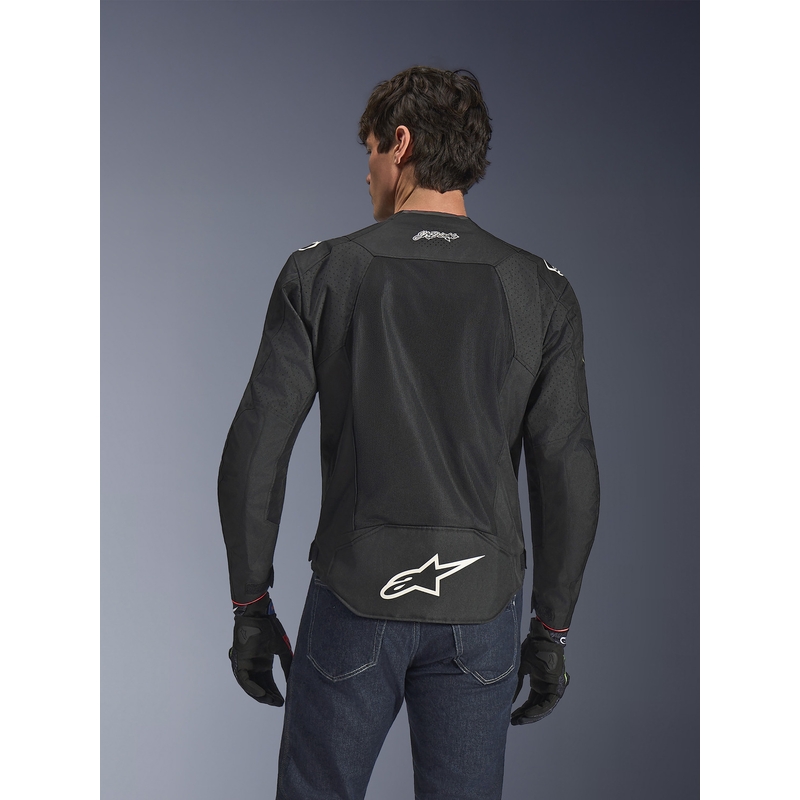 Мотоциклетно яке Alpinestars T-SPS Air V2 Monster FQ20, черно-бяла колекция