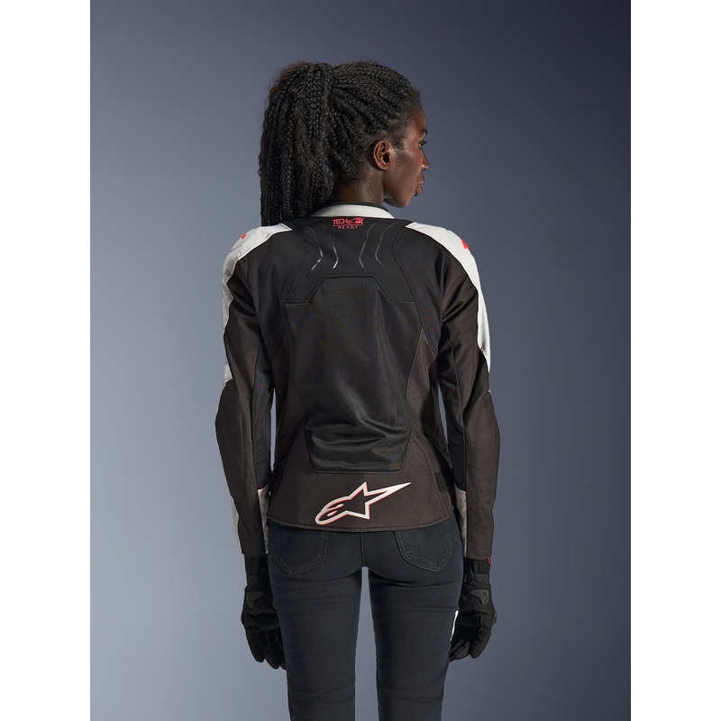 Дамско мотоциклетно яке Alpinestars Stella SMX Air, светло сиво-черно-розово