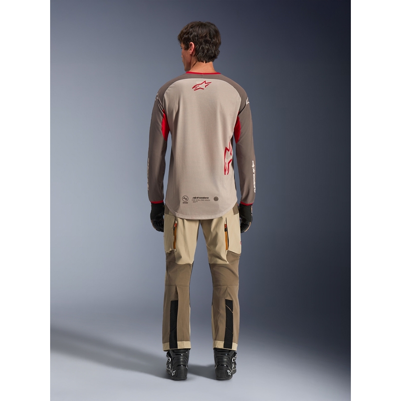 Alpinestars Maxdura Dual мотокрос фланелка кафяво-оранжева