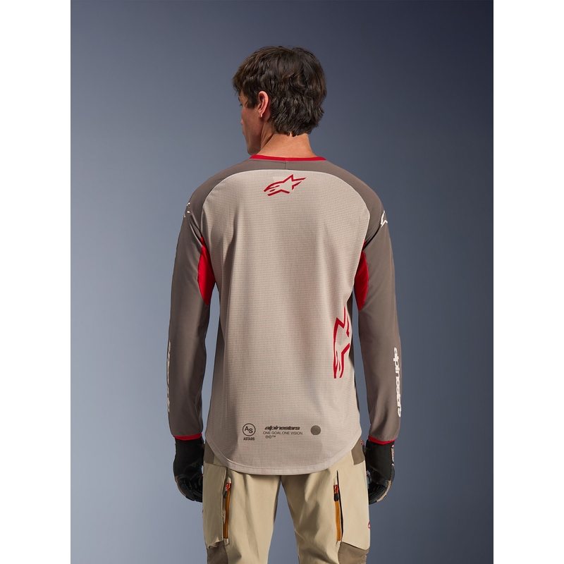 Alpinestars Maxdura Dual мотокрос фланелка кафяво-оранжева