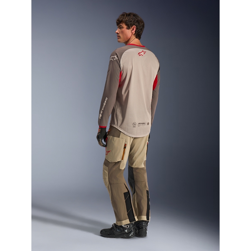 Alpinestars Maxdura Dual мотокрос фланелка кафяво-оранжева