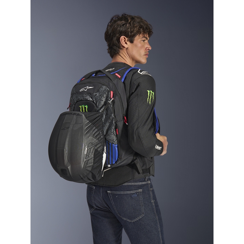 Раница Alpinestars City Hunter V2 FQ20 Monster Collection, черно-флуоресцентно червено-синьо-зелено, 22 л разпродажба
