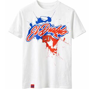 Тениска Ducati Fabio Quartararo 20 с цветен мотив, бяла