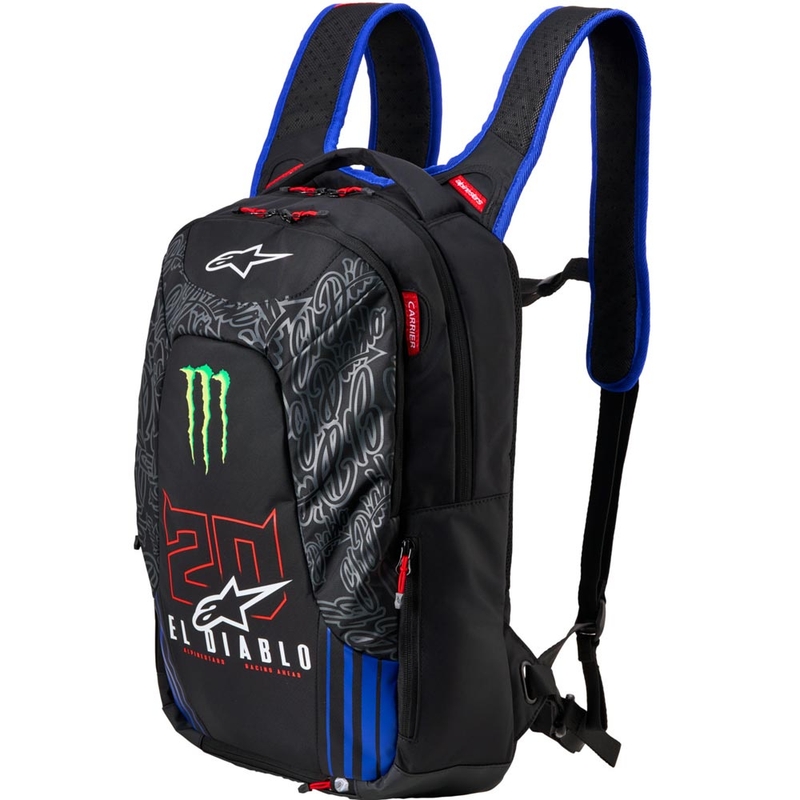 Раница Alpinestars City Hunter V2 FQ20 Monster Collection, черно-флуоресцентно червено-синьо-зелено, 22 л разпродажба
