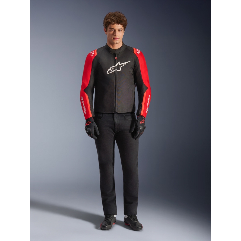 Alpinestars T-SPS 2 Водоустойчиво мотоциклетно яке, червено-черно-бяло
