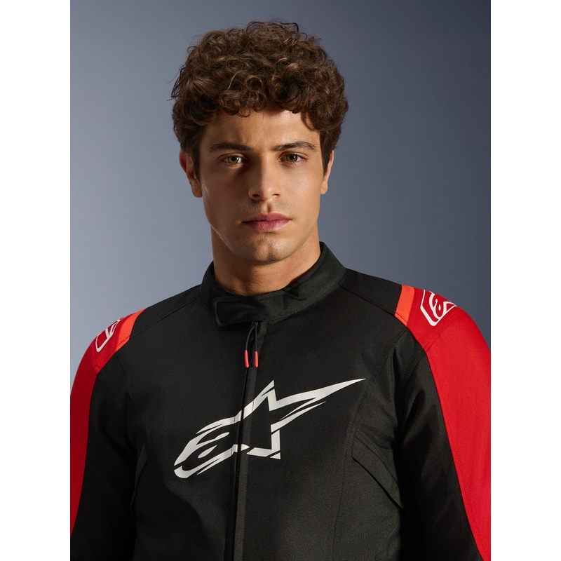 Alpinestars T-SPS 2 Водоустойчиво мотоциклетно яке, червено-черно-бяло