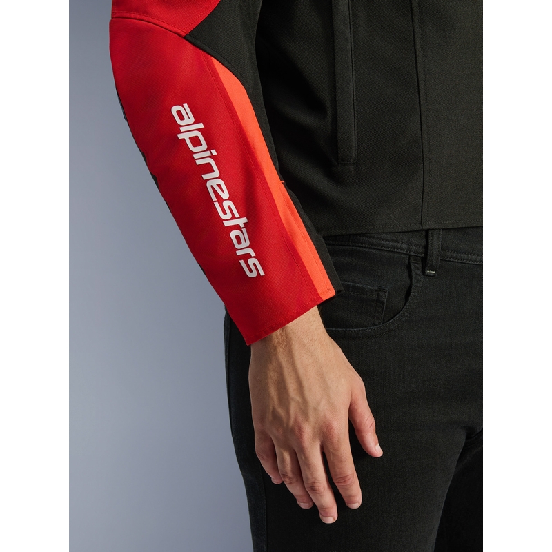 Alpinestars T-SPS 2 Водоустойчиво мотоциклетно яке, червено-черно-бяло