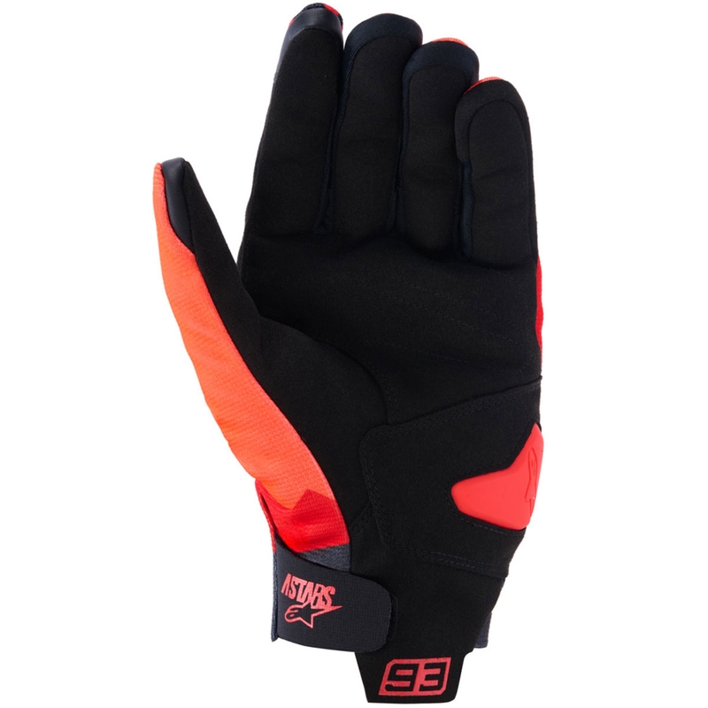 Мотоциклетни ръкавици Alpinestars Reef V2 MM93, Fluo Collection, червено-червено-черно