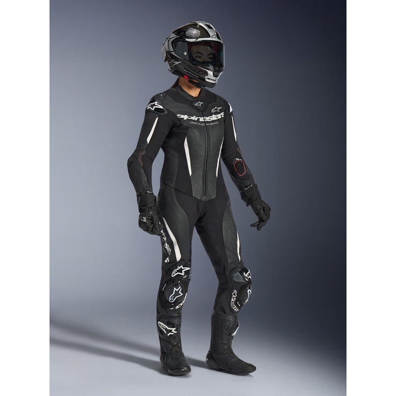 Дамски едноделен кожен мотоциклетен костюм Alpinestars Stella GP-R7, черен