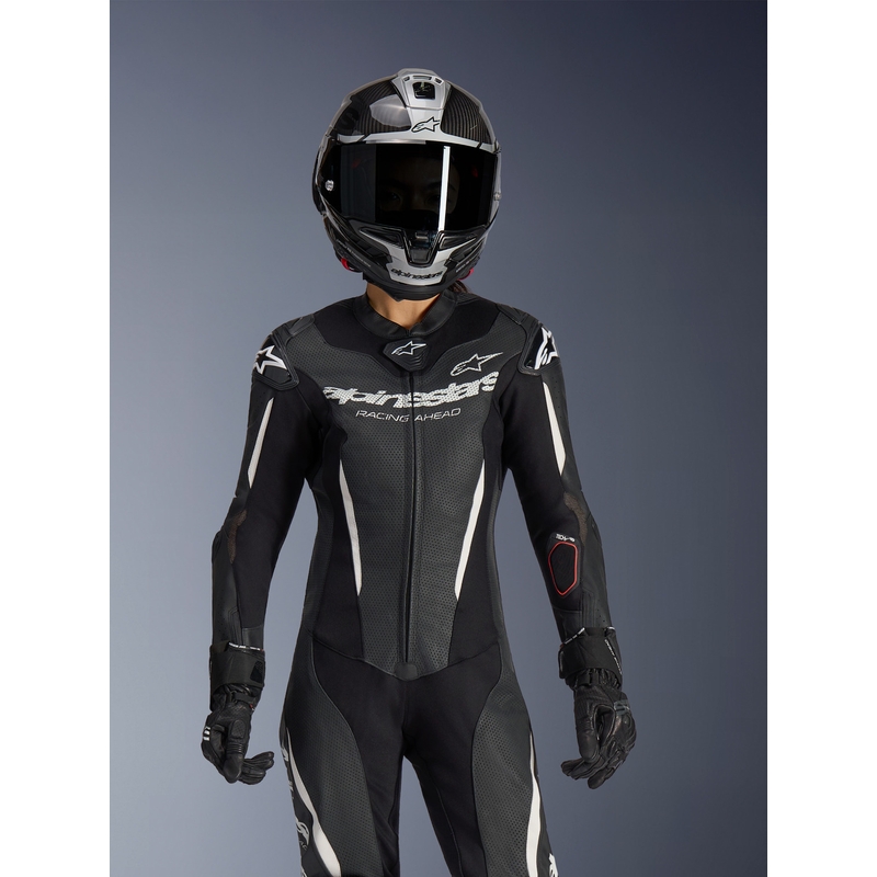 Дамски едноделен кожен мотоциклетен костюм Alpinestars Stella GP-R7, черен