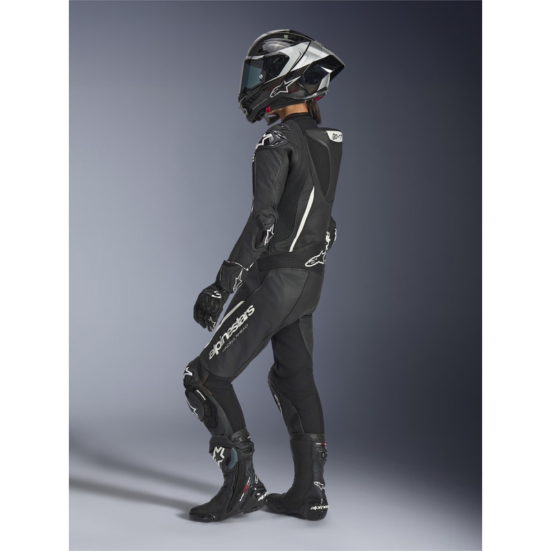 Дамски едноделен кожен мотоциклетен костюм Alpinestars Stella GP-R7, черен