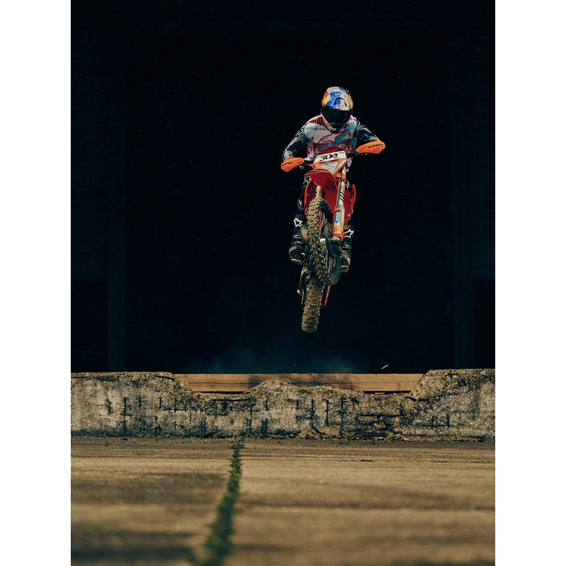 Alpinestars Supertech S-M7 лимитирана серия Beast Coast мотокрос каска сиво-черно-оранжева