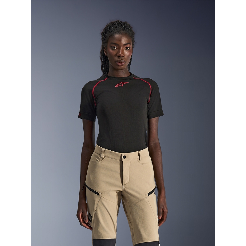 Дамски мотоциклетни панталони Alpinestars Stella Explore AST, светлокафяво-черни