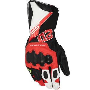 Мото ръкавици Alpinestars SP-3 FQ20, колекция черно-флуоресцентно червено-бели
