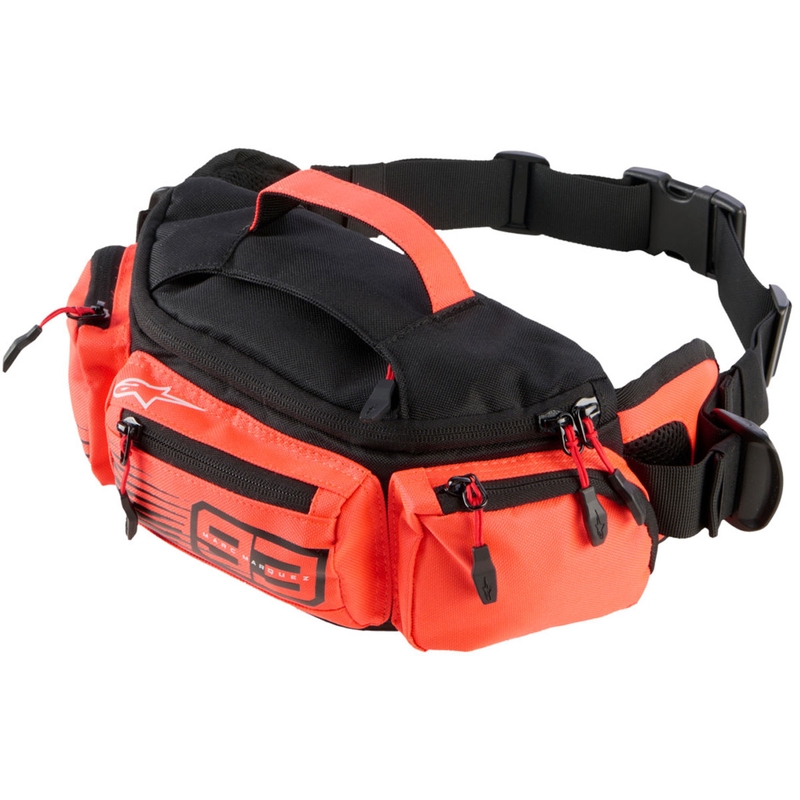Чанта за кръста ALPINESTARS MM93, колекция, черно-флуоресцентно червено, 2.5 л