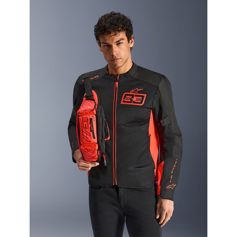 Чанта за кръста ALPINESTARS MM93, флуоресцентна колекция, червено-червена, 2.5 л