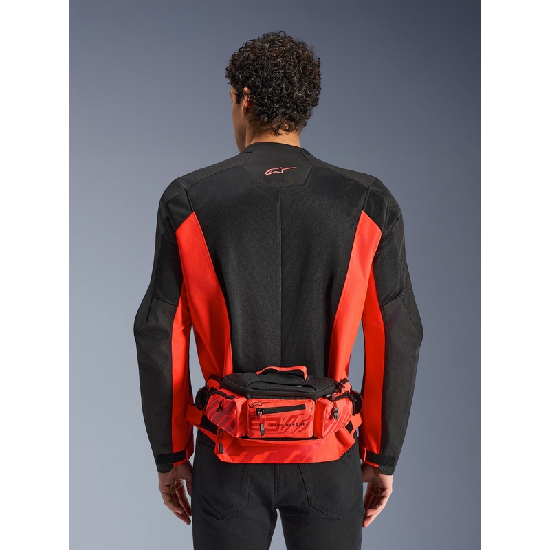 Чанта за кръста ALPINESTARS MM93, флуоресцентна колекция, червено-червена, 2.5 л