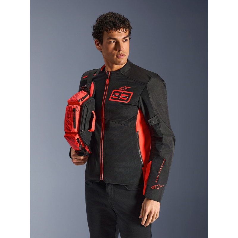 Чанта за кръста ALPINESTARS MM93, флуоресцентна колекция, червено-червена, 2.5 л