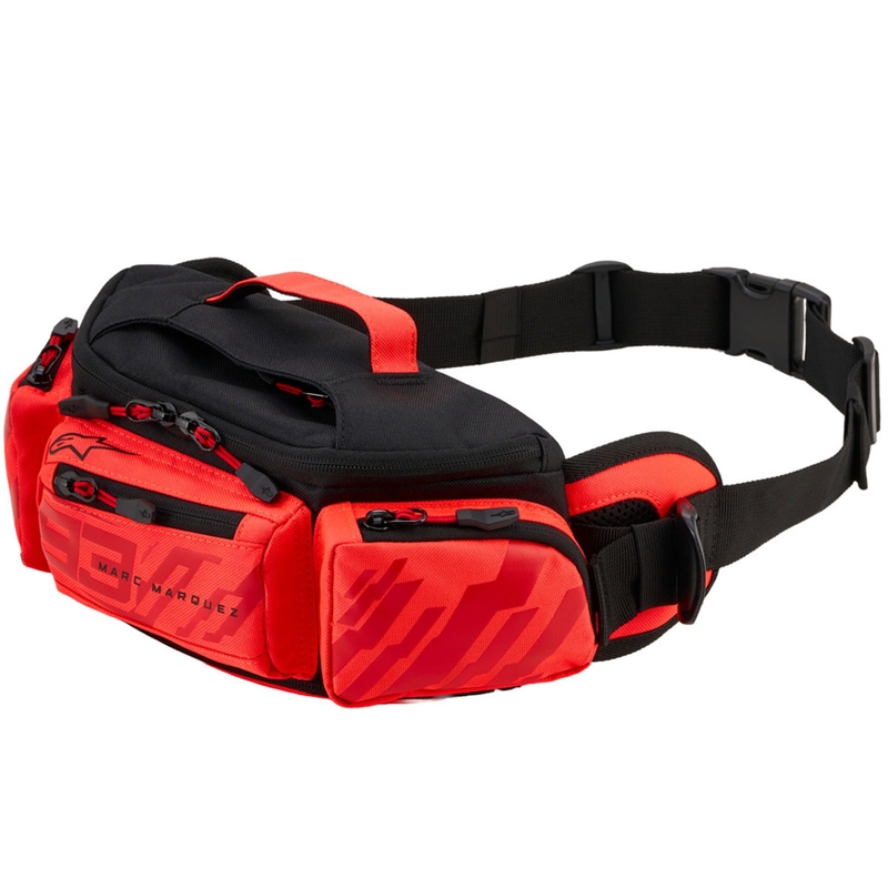 Чанта за кръста ALPINESTARS MM93, флуоресцентна колекция, червено-червена, 2.5 л