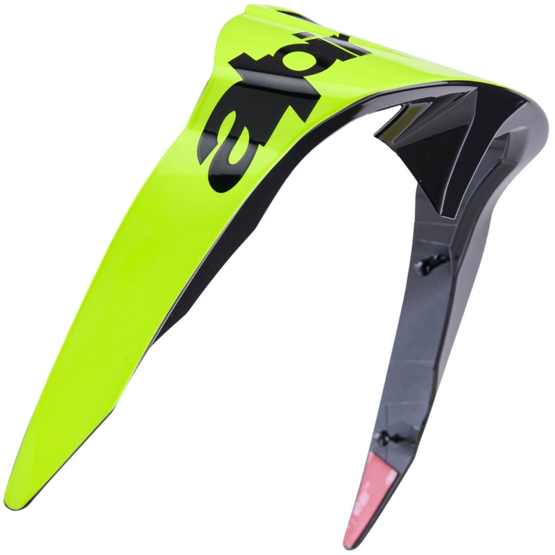 Аеродинамичен спойлер за мотоциклетни каски Alpinestars Supertech R10 Arius стандартен профил флуоресцентно жълто-черен