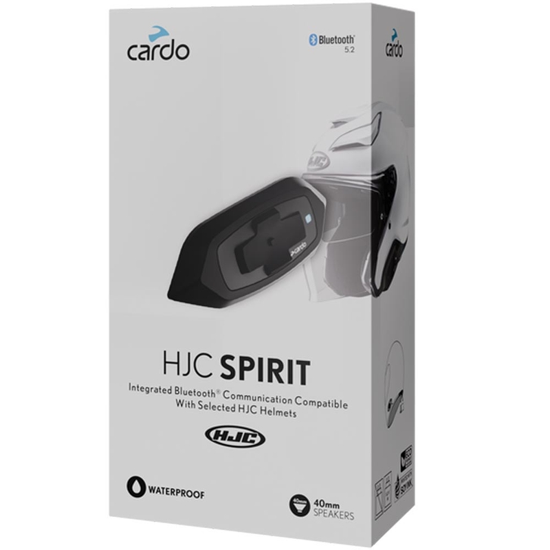 Мотоциклетен интерком Cardo HJC Spirit, черен