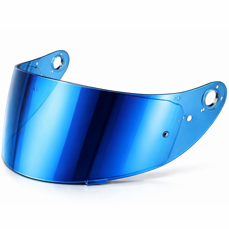 Козирка за мотоциклетни каски Cassida Orbit с подготовка за Pinlock, REVO, огледално синя