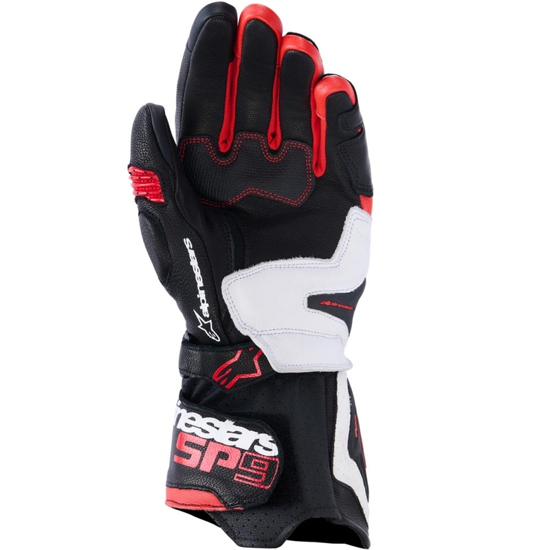 Мотоциклетни ръкавици Alpinestars SP-9 черно-бяло-червено