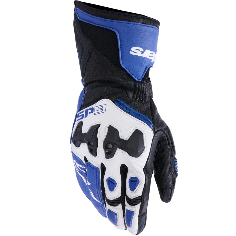 Мотоциклетни ръкавици Alpinestars SP-9, синьо-бяло-черно