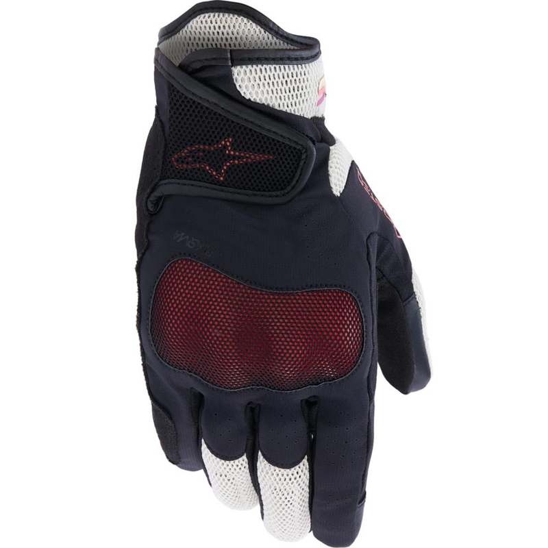 Дамски мотоциклетни ръкавици Alpinestars Stella Mogress Airflow, бежово-черно-розови