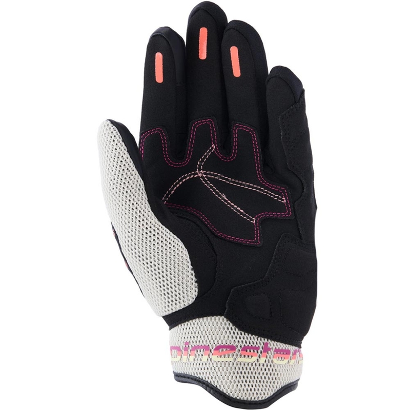 Дамски мотоциклетни ръкавици Alpinestars Stella Mogress Airflow, бежово-черно-розови
