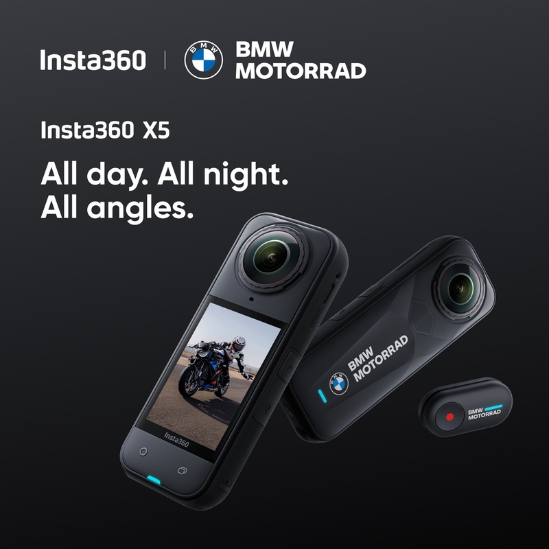 Екшън камера Insta360 X5 BMW Motorrad Edition, черна