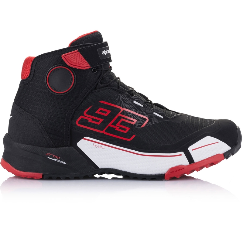 Колекция мотоциклетни ботуши Alpinestars CR-X Drystar MM93 черно-червено-бели
