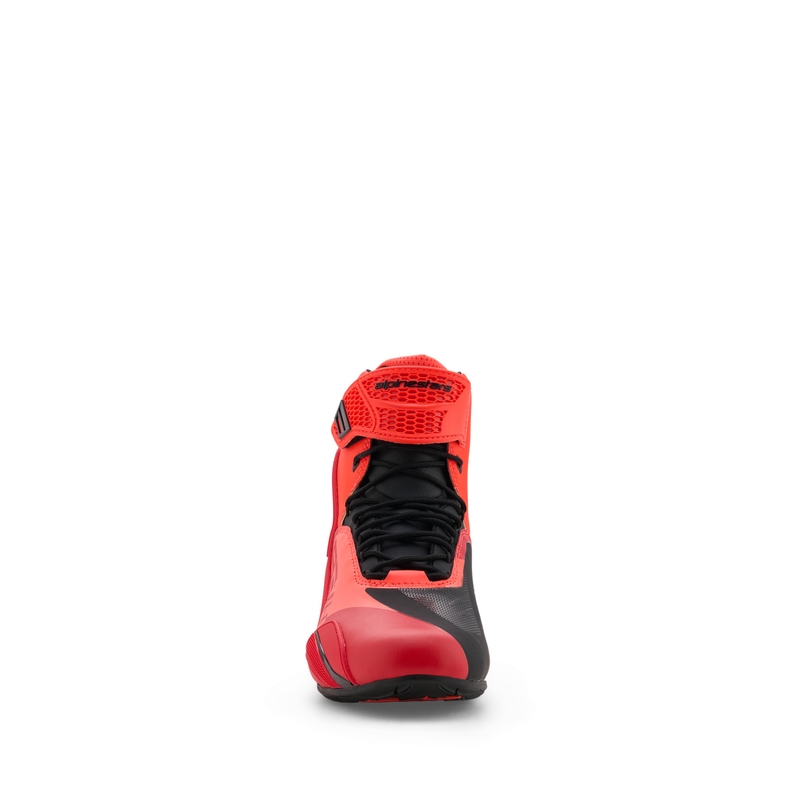 Мотоциклетни ботуши Alpinestars Faster-4 MM93, колекция fluo, червено-червено-черно