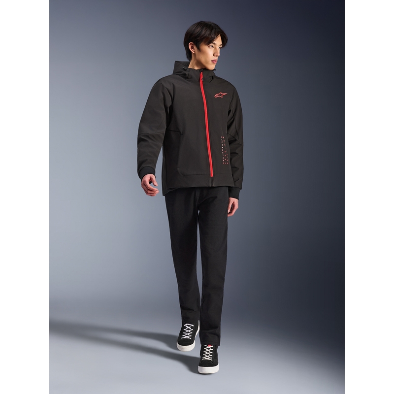 Alpinestars RADIUM TECH HOODIE мотоциклетен суитшърт черно-червен