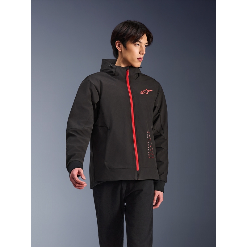 Alpinestars RADIUM TECH HOODIE мотоциклетен суитшърт черно-червен