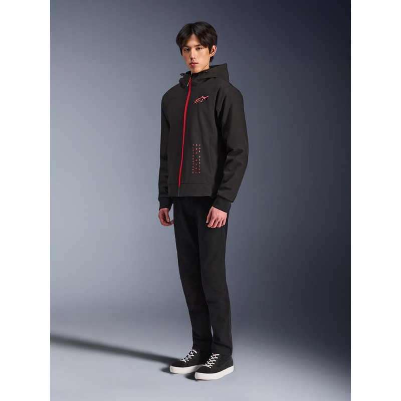 Alpinestars RADIUM TECH HOODIE мотоциклетен суитшърт черно-червен