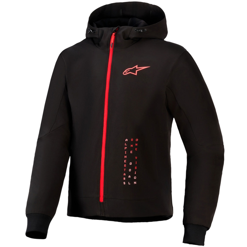 Alpinestars RADIUM TECH HOODIE мотоциклетен суитшърт черно-червен