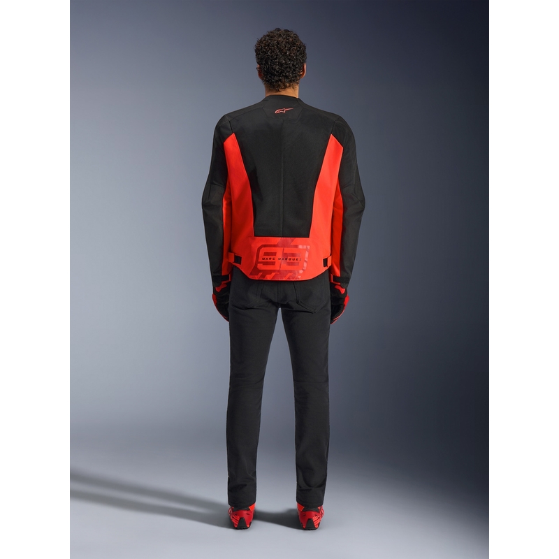 Мотоциклетно яке Alpinestars C-1 AIR MM93, колекция fluo, червено-червено-черно