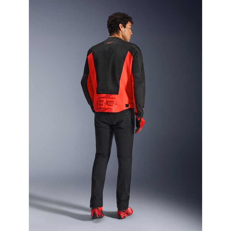 Мотоциклетно яке Alpinestars C-1 AIR MM93, колекция fluo, червено-червено-черно