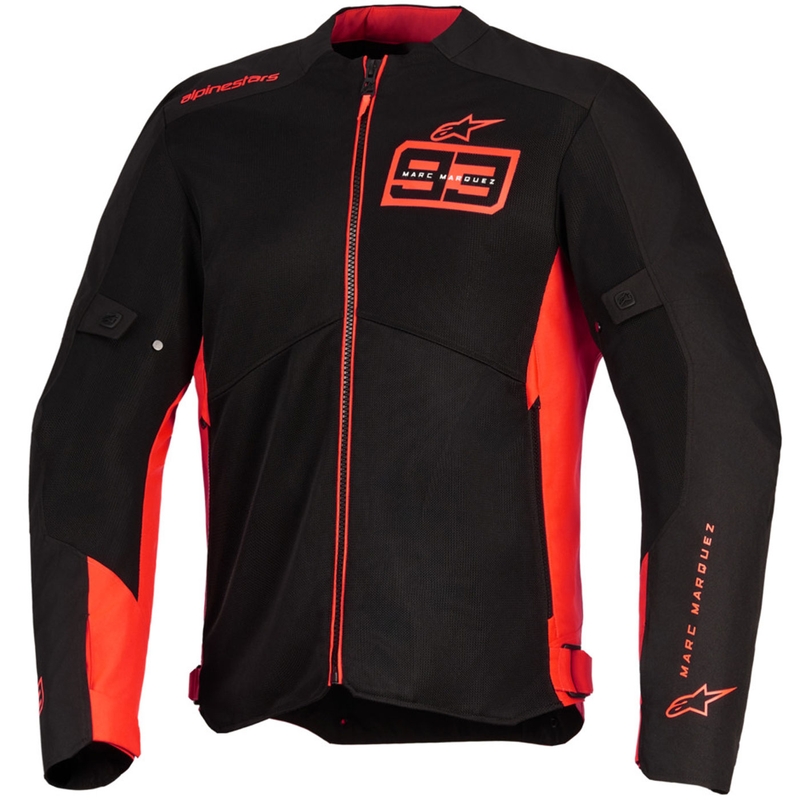 Мотоциклетно яке Alpinestars C-1 AIR MM93, колекция fluo, червено-червено-черно