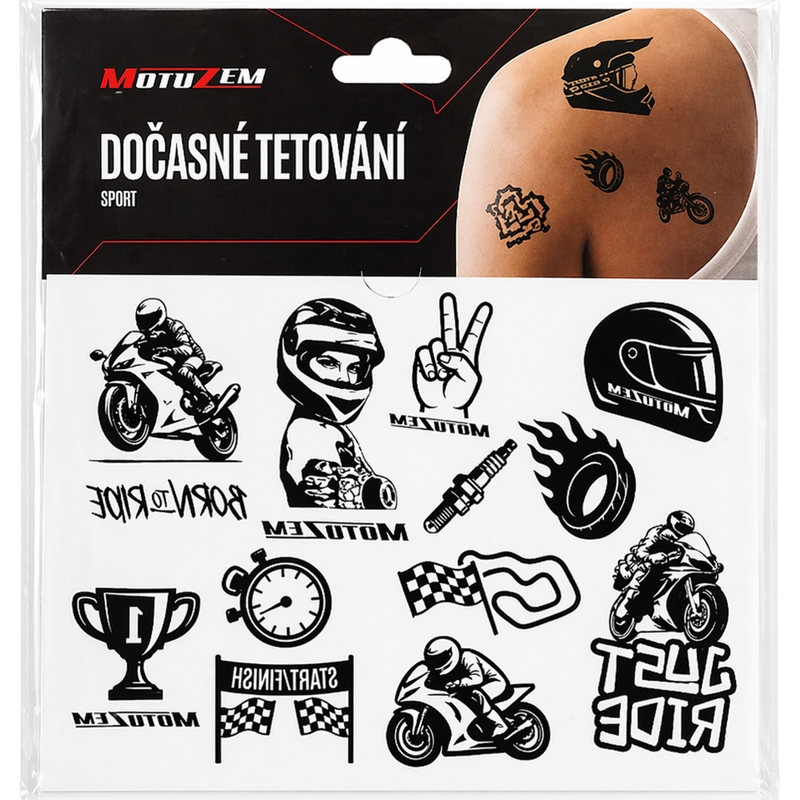 Временна татуировка MotoZem Sport