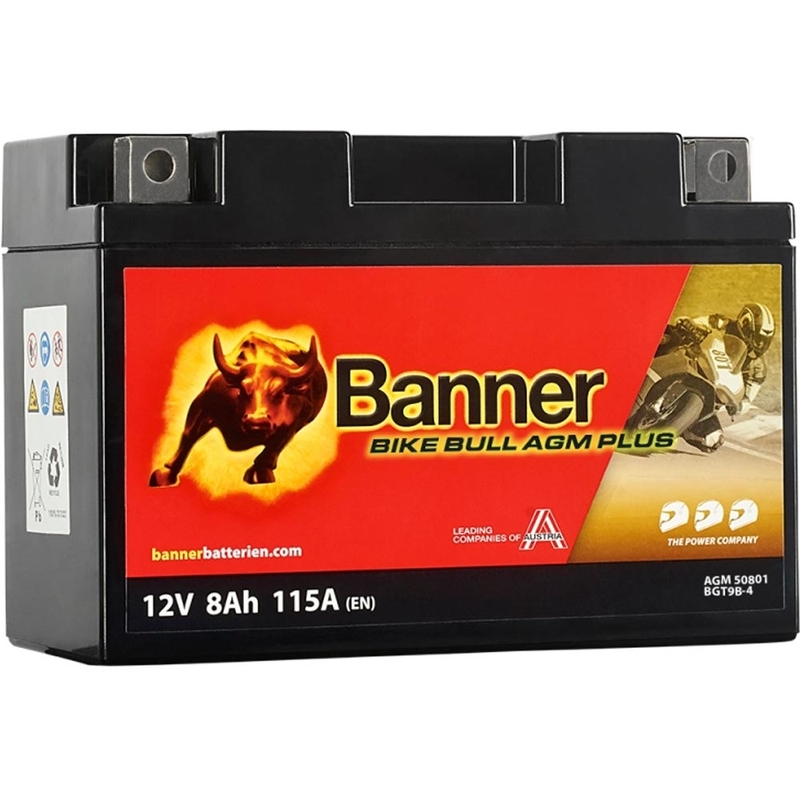 AGM батерия Banner Bike Bull AGM PLUS AGM PLUS 508 01 / BGT9B-4 - GT9B-4