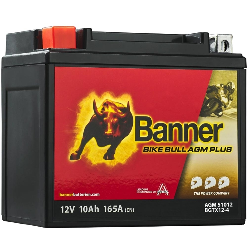 AGM батерия Banner Bike Bull AGM PLUS AGM PLUS 510 12 / BGTX12-4 - GTX12-4