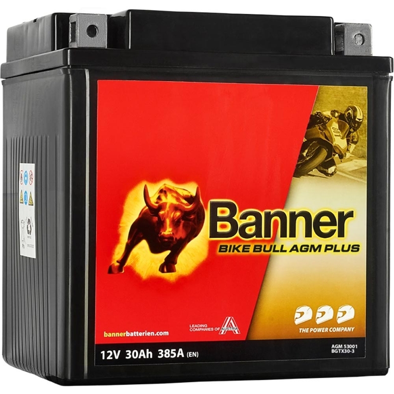 AGM батерия Banner Bike Bull AGM PLUS AGM PLUS 530 01 / BGTX30-3 - GTX30-3