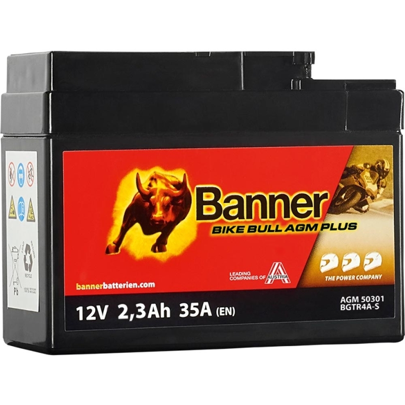 AGM батерия Banner Bike Bull AGM PLUS AGM PLUS 503 01 / BGTR4A-S - GTR4A-S