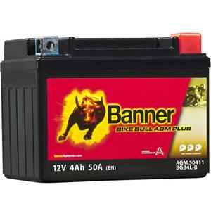 AGM батерия Banner Bike Bull AGM PLUS 504 11 / BGB4L-B - GB4L-B