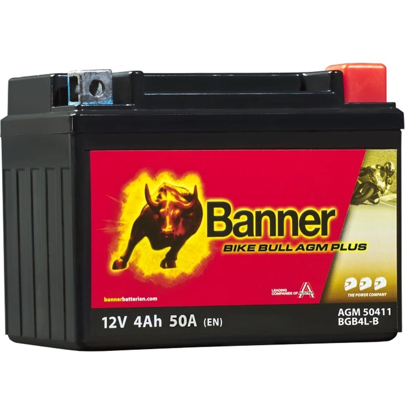 AGM батерия Banner Bike Bull AGM PLUS 504 11 / BGB4L-B - GB4L-B